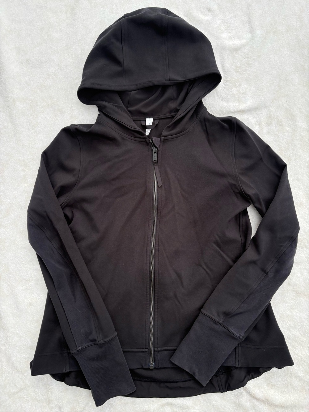 Lululemon women’s Black Hooded Zip-Up Jacket size 8